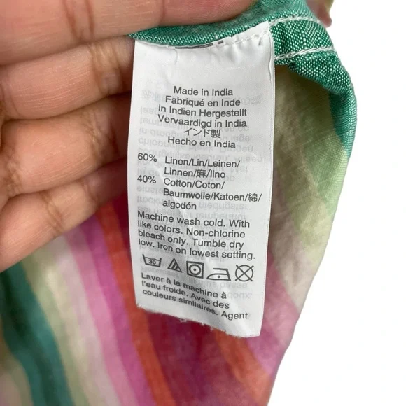 J.Crew Classic-fit boy shirt in rainbow stripe - Picture 6 of 7